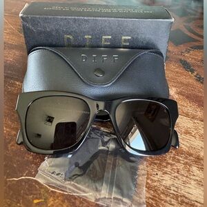 Diff Eyewear Black Square Sunglasses - Dean